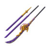Baal 's Engulfing Lightning Naginata (High Density Foam)spear"purple"