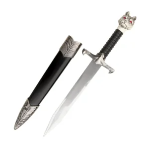 Game of Thrones Longclaw Dagger – Wolf Handle Display