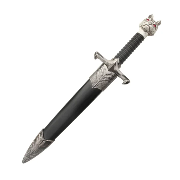 Game of Thrones Longclaw Dagger – Wolf Handle Display