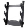 3‑Sword Wall Display Stand – Katana, Wakizashi & Tanto Rack