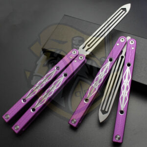 (cnc) tuning forkk butterfly trainer (Balisong) In multi color magic tool Aluminium