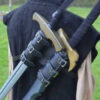 European Samurai PU Leather Double Sword Cover
